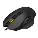 T-Dagger Warrant-Officer 4800Dpi 6 Button 180Cm Cable Ergo-Design Rgb Backlit Gaming Mouse - Black Red