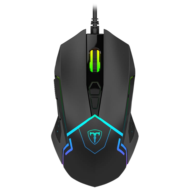 T-Dagger Senior 4800Dpi 7 Button 180Cm Cable Ambi-Design Rgb Backlit Gaming Mouse - Black