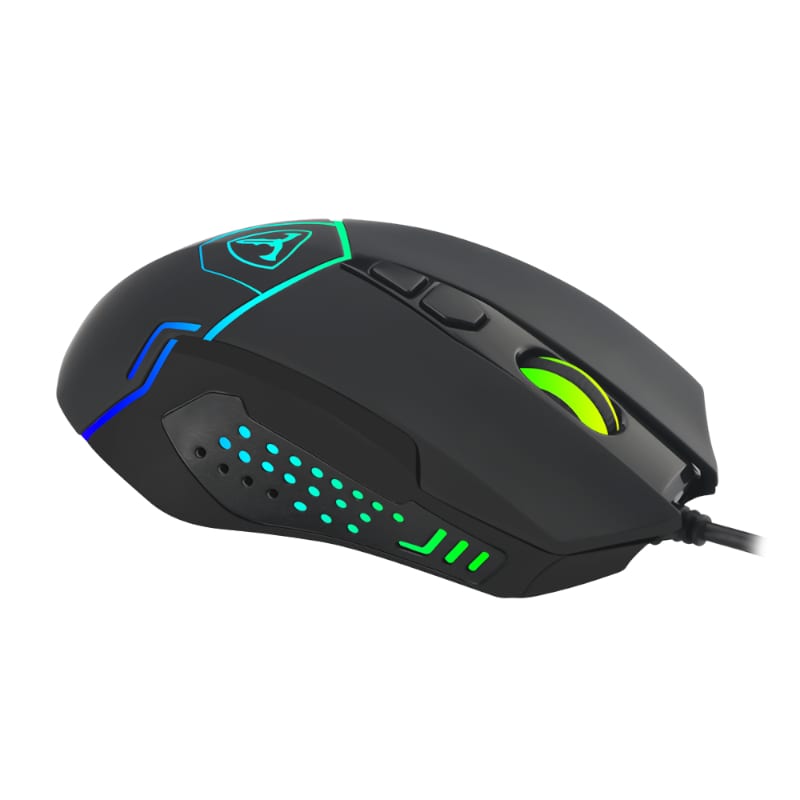 T-Dagger Senior 4800Dpi 7 Button 180Cm Cable Ambi-Design Rgb Backlit Gaming Mouse - Black