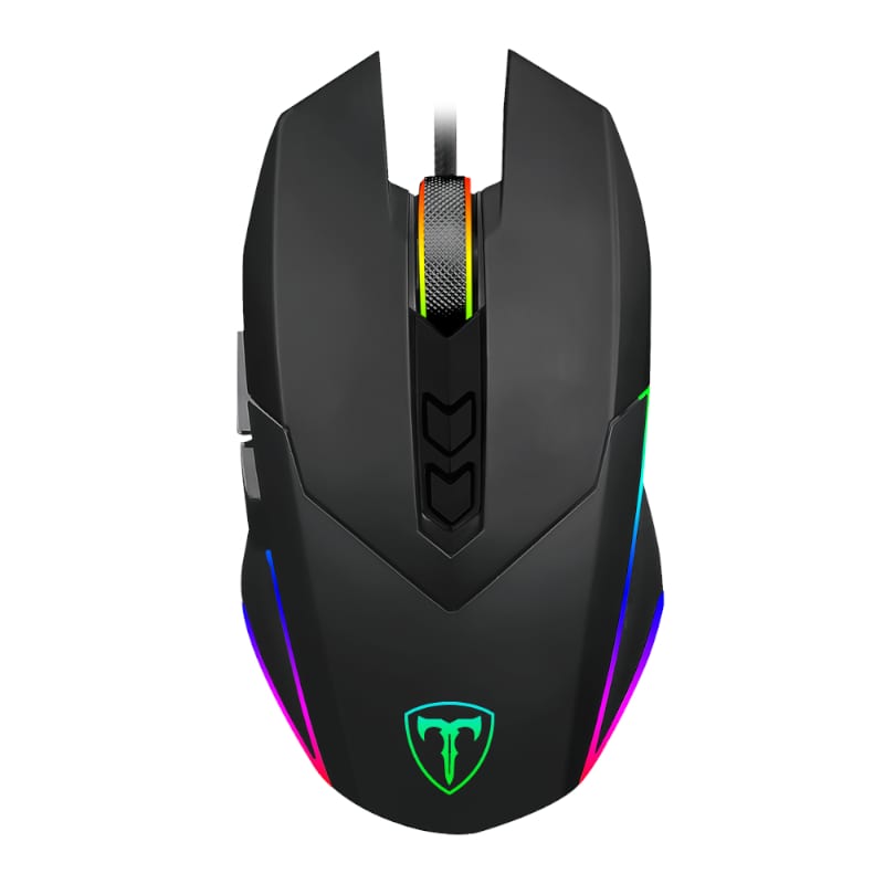 T-Dagger Lieutenant 8000Dpi 10 Button 180Cm Cable Ambi-Design Rgb Backlit Gaming Mouse - Clear Black
