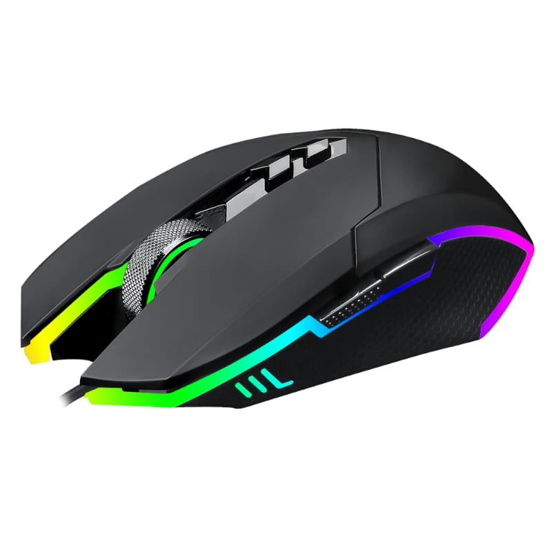 T-Dagger Lieutenant 8000Dpi 10 Button 180Cm Cable Ambi-Design Rgb Backlit Gaming Mouse - Clear Black