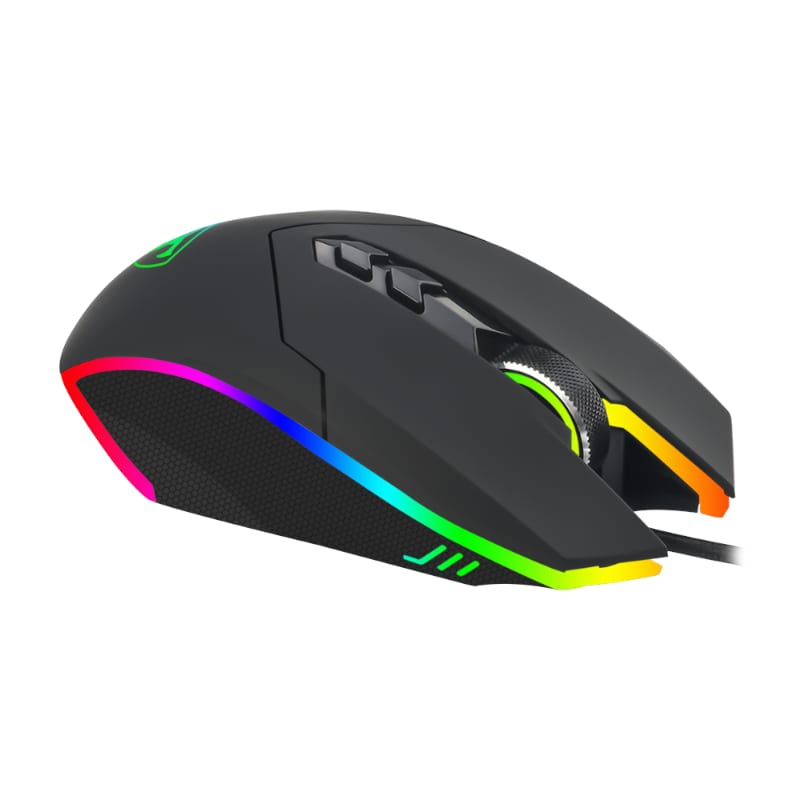 T-Dagger Lieutenant 8000Dpi 10 Button 180Cm Cable Ambi-Design Rgb Backlit Gaming Mouse - Clear Black
