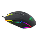 T-Dagger Lieutenant 8000Dpi 10 Button 180Cm Cable Ambi-Design Rgb Backlit Gaming Mouse - Clear Black