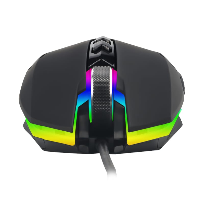 T-Dagger Lieutenant 8000Dpi 10 Button 180Cm Cable Ambi-Design Rgb Backlit Gaming Mouse - Clear Black