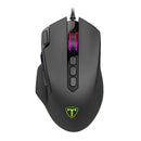 T-Dagger Battle 8000Dpi 10 Button 180Cm Cable Rgb Backlit Gaming Mouse - Black