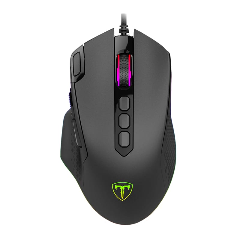 T-Dagger Battle 8000Dpi 10 Button 180Cm Cable Rgb Backlit Gaming Mouse - Black