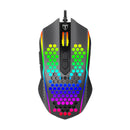 T-Daggerhoneycomb 7200Dpi Rgb Lightweight Gaming Mouse - Black