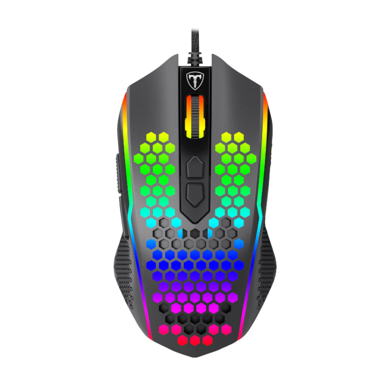 T-Daggerhoneycomb 7200Dpi Rgb Lightweight Gaming Mouse - Black