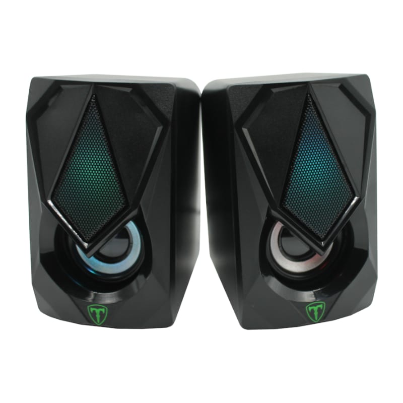T-dagger T-tgs500 2 X 3w|3.5mm|rgb Speakers - Black
