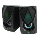 T-dagger T-tgs500 2 X 3w|3.5mm|rgb Speakers - Black