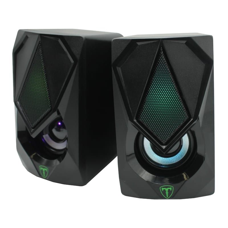 T-dagger T-tgs500 2 X 3w|3.5mm|rgb Speakers - Black
