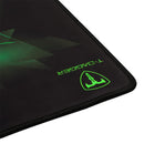 T-Dagger Geometry Medium Size 360Mm X 300Mm X 3Mm Speed Design Printed Gaming Mouse Pad Black And Green