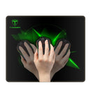 T-Dagger Geometry Medium Size 360Mm X 300Mm X 3Mm Speed Design Printed Gaming Mouse Pad Black And Green