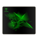 T-Dagger Geometry Medium Size 360Mm X 300Mm X 3Mm Speed Design Printed Gaming Mouse Pad Black And Green