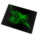 T-Dagger Geometry Medium Size 360Mm X 300Mm X 3Mm Speed Design Printed Gaming Mouse Pad Black And Green