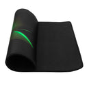 T-Dagger Geometry Medium Size 360Mm X 300Mm X 3Mm Speed Design Printed Gaming Mouse Pad Black And Green