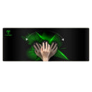T-Dagger Geometry Large Size 780Mm X 300Mm X 3Mm Speed Design Printed Gaming Mouse Pad Black And Green