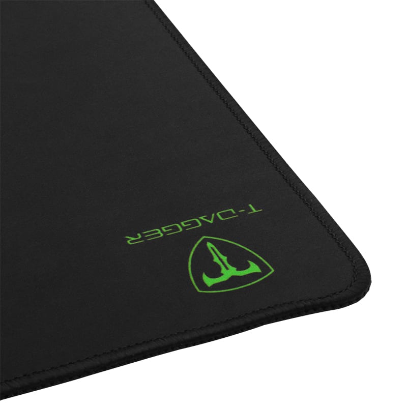 T-Dagger Geometry Large Size 780Mm X 300Mm X 3Mm Speed Design Printed Gaming Mouse Pad Black And Green