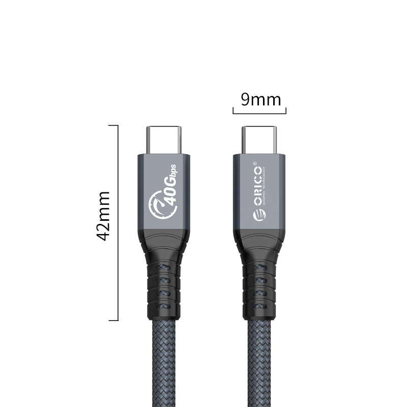 Orico Cbl Thunderbolt 4 Data Pd100W 40Gbps 0.8M Bk Supports
8K@60Hz