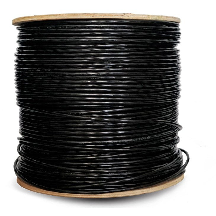Scoop 500M Drum Cat5E Outdoor Ftp Cca Cable - 500M Length, Black