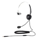 Calltel T400 Mono-Ear Headset - Noise-Cancelling Mic - Single 3.5Mm Jack