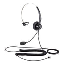 Calltel T800 Mono-Ear Headset - Noise-Cancelling Mic - Rj9 Standard