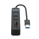 Orico Usb3.0 To 1x Usb 3.0 | 2x Usb2.0 + Sd|tf Hub Bk