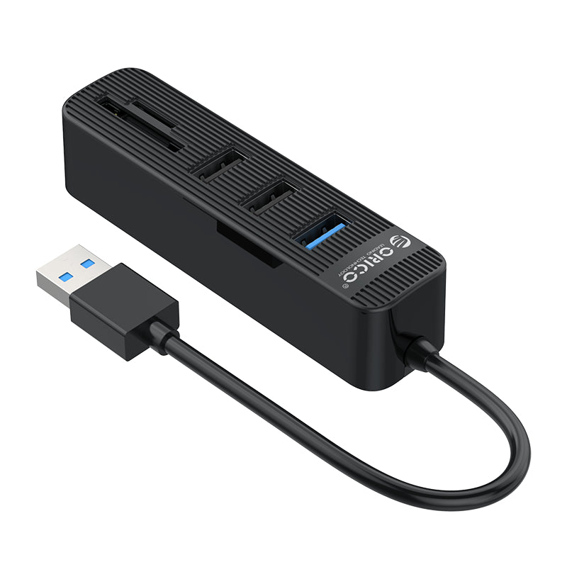 Orico Usb3.0 To 1x Usb 3.0 | 2x Usb2.0 + Sd|tf Hub Bk