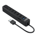 Orico Usb3.0 To 1X Usb 3.0 5X Usb2.0 + Sd Tf Hub Bk