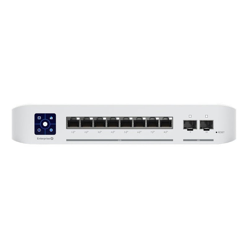 Ubiquiti Usw-Enterprise-8-Poe 8-Port Layer 3 Managed Switch With 2.5Gbps And 10Gbps Ports