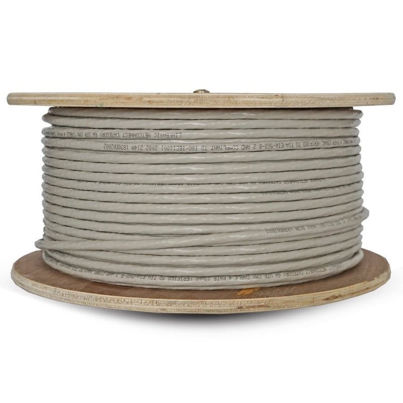 Linkbasic 100M Drum Cat6A Solid Utp Cable