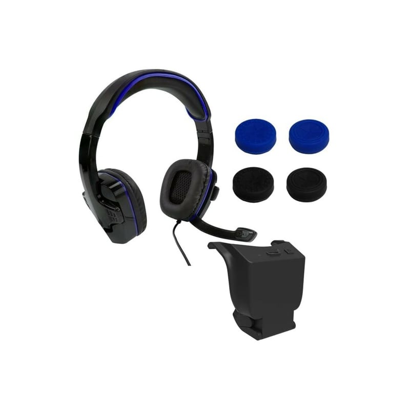 Sparkfox Playstation 4 Headset High-Capacity Battery 3M Braided Cable Thumb Grip Core Gamer Combo