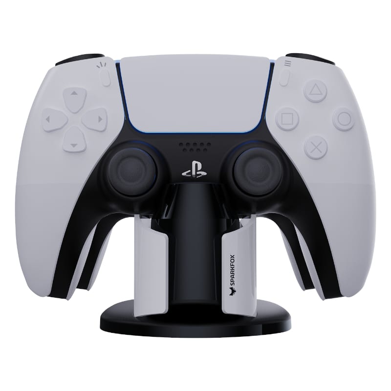 Sparkfox Playstation 5 Design Dual Charging Dock - White Black