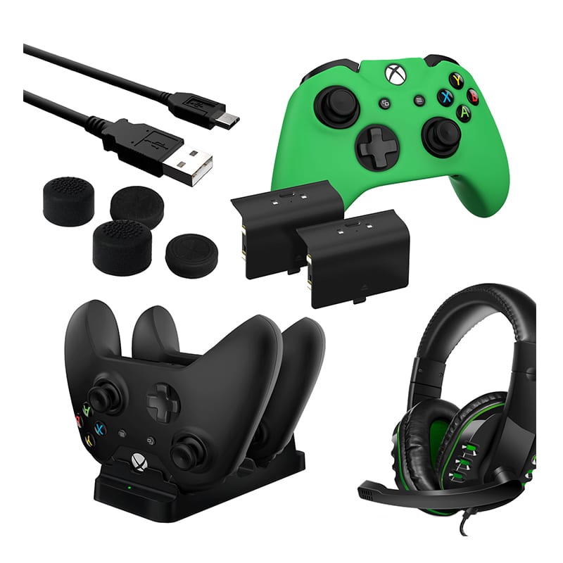 Sparkfox Player Pack 2Xbattery Pack 1Xcharge Cable 1Xcharging Station 1Xheadset 1Xstandard Thumb Grip Pack