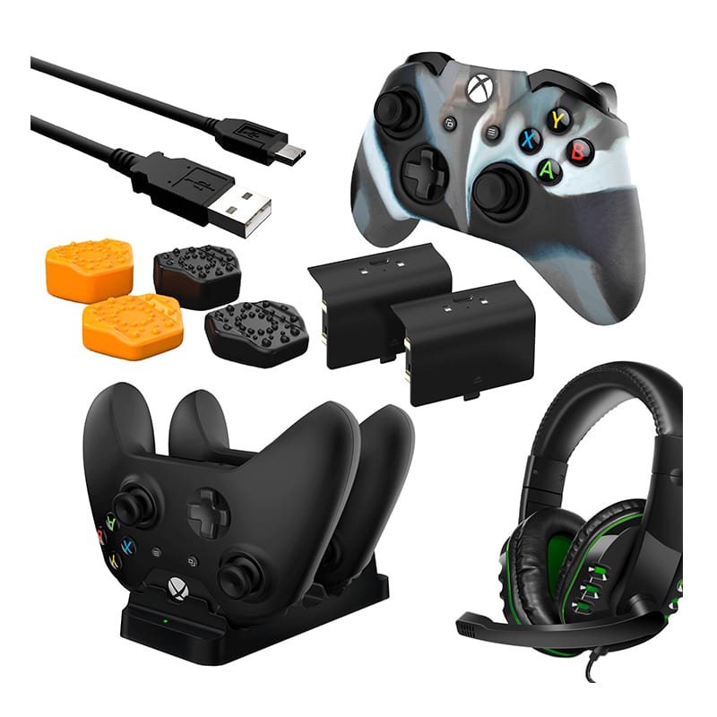 Sparkfox Premium Player Pack 2Xbattery Pack 1Xcharge Cable 1Xcharging Station 1Xheadset 1Xpremium Thumb Grip Pack