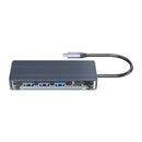 Orico 6 Port 3 X Usb3.0 1 X Hdmi 1 X Tf 1 X Sd Transparent Hub - Grey