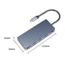 Orico 6 Port 3 X Usb3.0 1 X Hdmi 1 X Tf 1 X Sd Transparent Hub - Grey