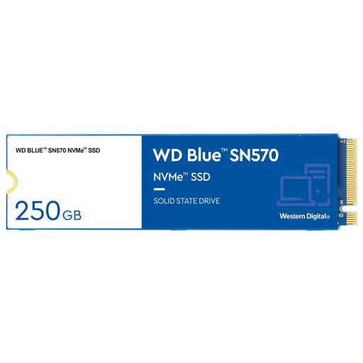 Western Digital Blue 250Gb Sn570 Nvme M.2 2280 Pci-Express 3.0 X4 3D Nand Internal Solid State Drive
