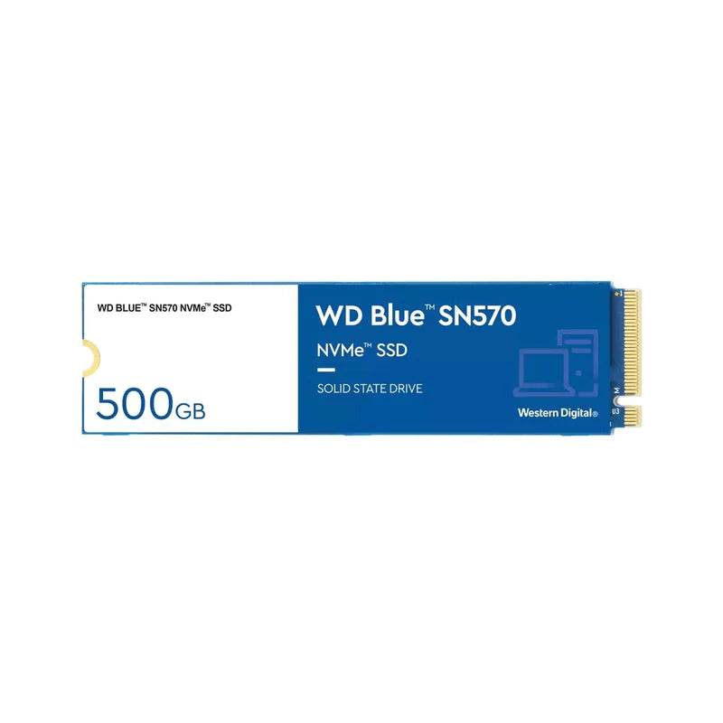 Western Digital Blue 500Gb Sn570 Nvme M.2 2280 Pci-Express 3.0 X4 3D Nand Internal Solid State Drive