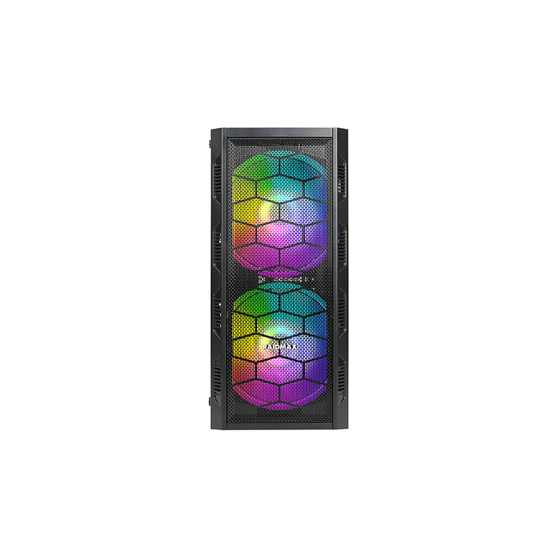 Raidmax X616tbf Atx|micro-atx|itx Argb Mid-tower Gaming Chassis - Black