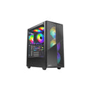 Raidmax X627Tbf Atx Micro-Atx Itx Argb Mid-Tower Gaming Chassis - Black