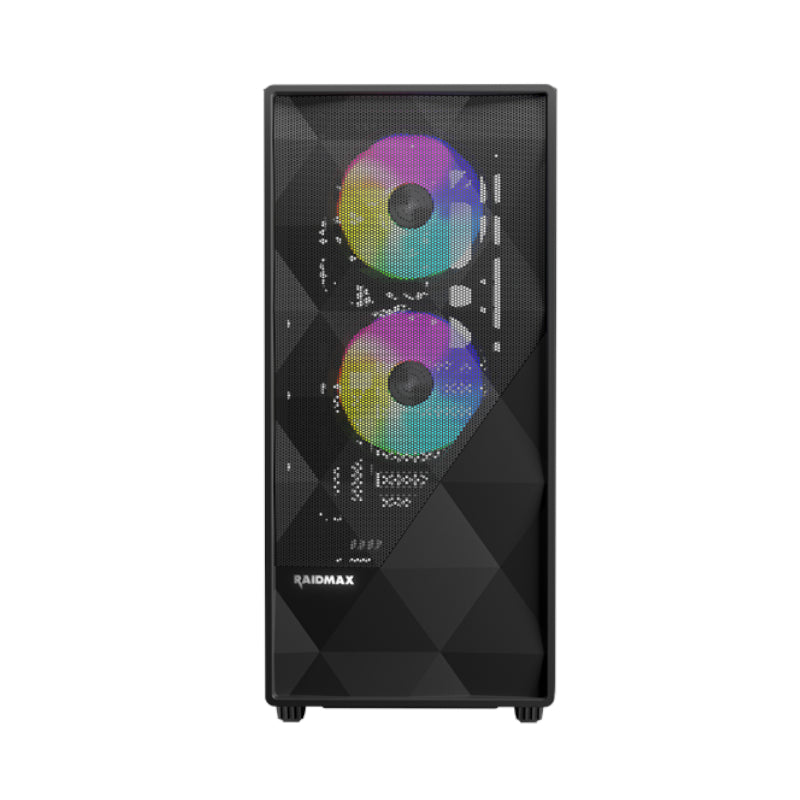 Raidmax X902tbf | Atx|micro-atx|itx Argb Mid-tower Gaming Chassis - Black