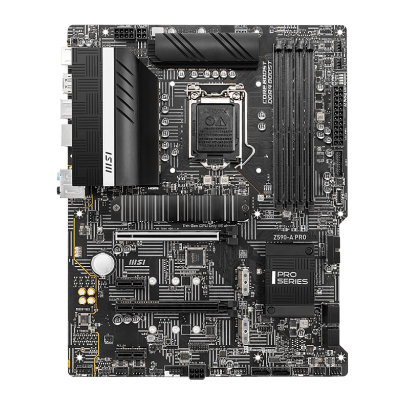 Msi Z590-a Pro Intel Lga1200 Atx Gaming Motherboard