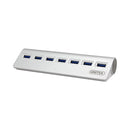 Unitek 7-Port Usb3.0 Aluminium Hub With 45 Degree Slant Surface