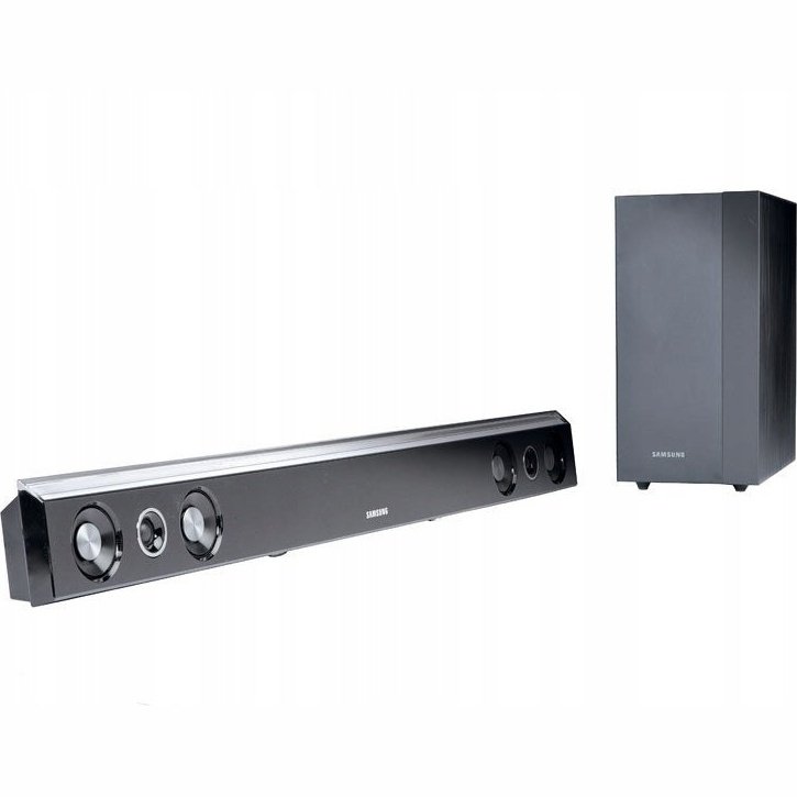Samsung Wireless Soundbar 2.1Ch 300W Night Voice Eq Bass Boost Bluetooth Tv Connection 6.5” Wireless Subwoofer Game Mode One Remote