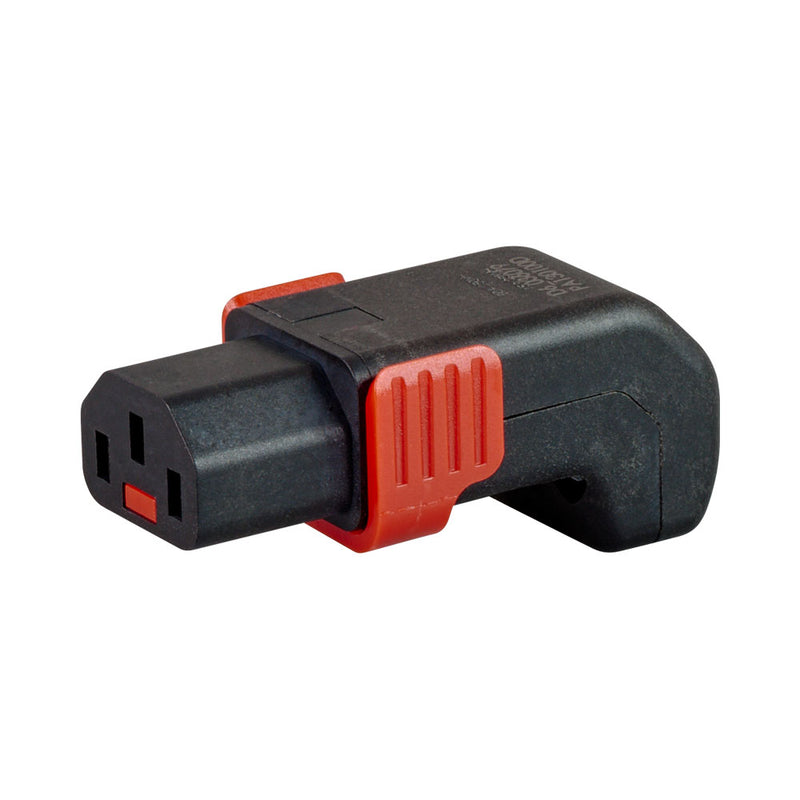 Iec Kettle Female Lockable Connector - 90 Degree Down Angle