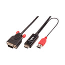 Lindy Hdmi Male To Vga Male Cable With Usb Power - 2M
