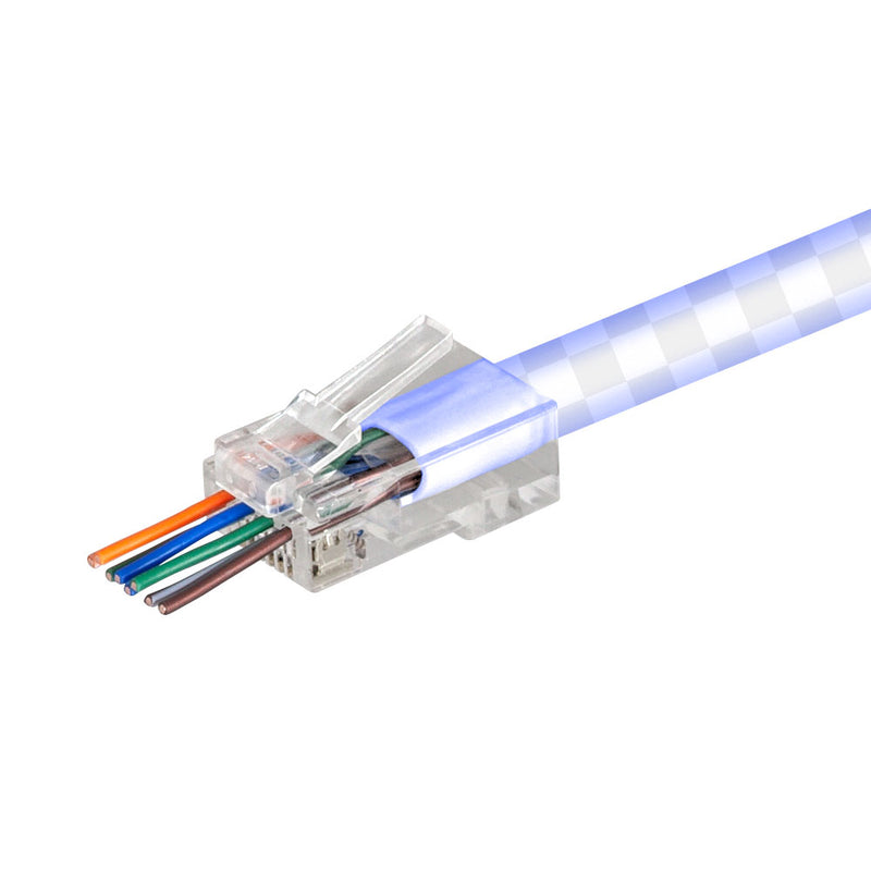 Cat6 Rj45 Pass-Through Connector