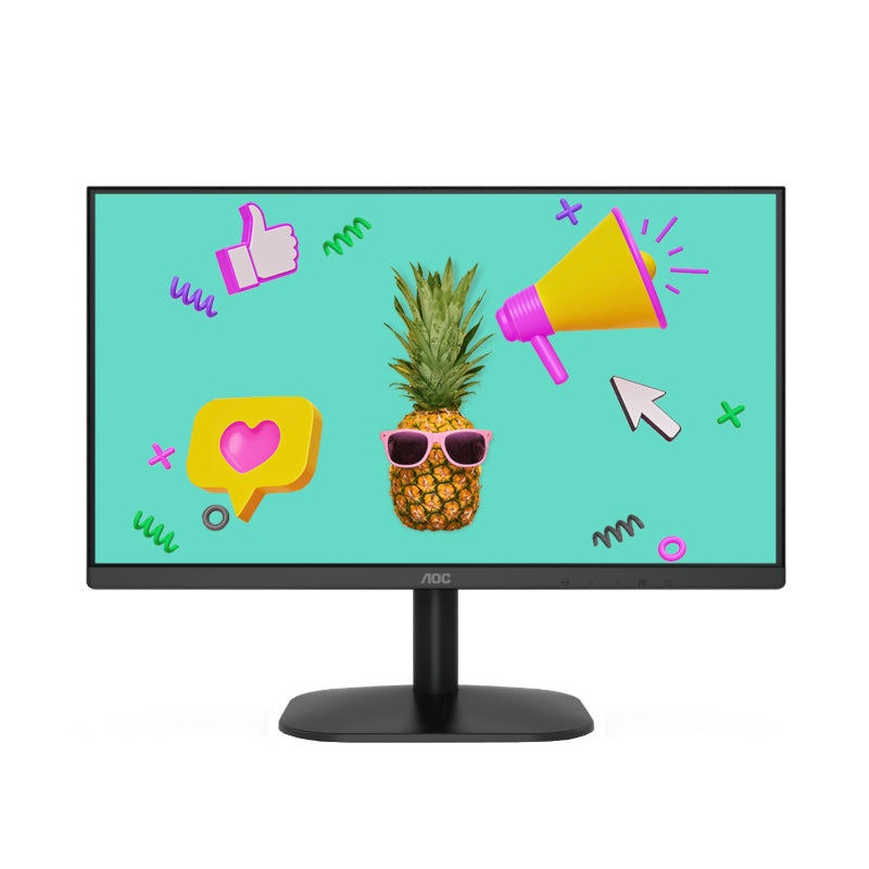 Aoc Monitor 21.5' Va Panel - 75Hz, 1920X1080, 200 Cd M², 5Ms Response Time, Vga, Hdmi, Cables Included, Vesa, 4-Year Warranty