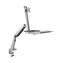 Bracket - Classic Single Monitor Gas Spring Desk-Mounted Sit-Stand Workstation - For Most 13''-32" Led Lcd Monitor Screens